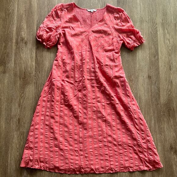 The Nines by Hatch Elbow Sleeve Tonal Stripe Maternity Dress Size XL Midi - Picture 1 of 7